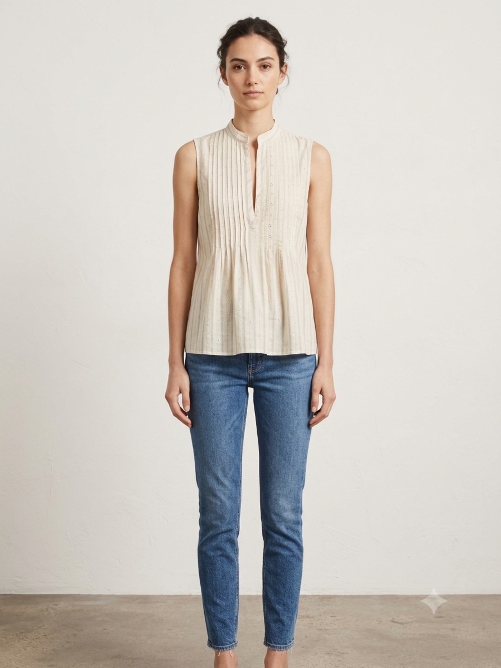 Theory Sleeveless Stripe Top